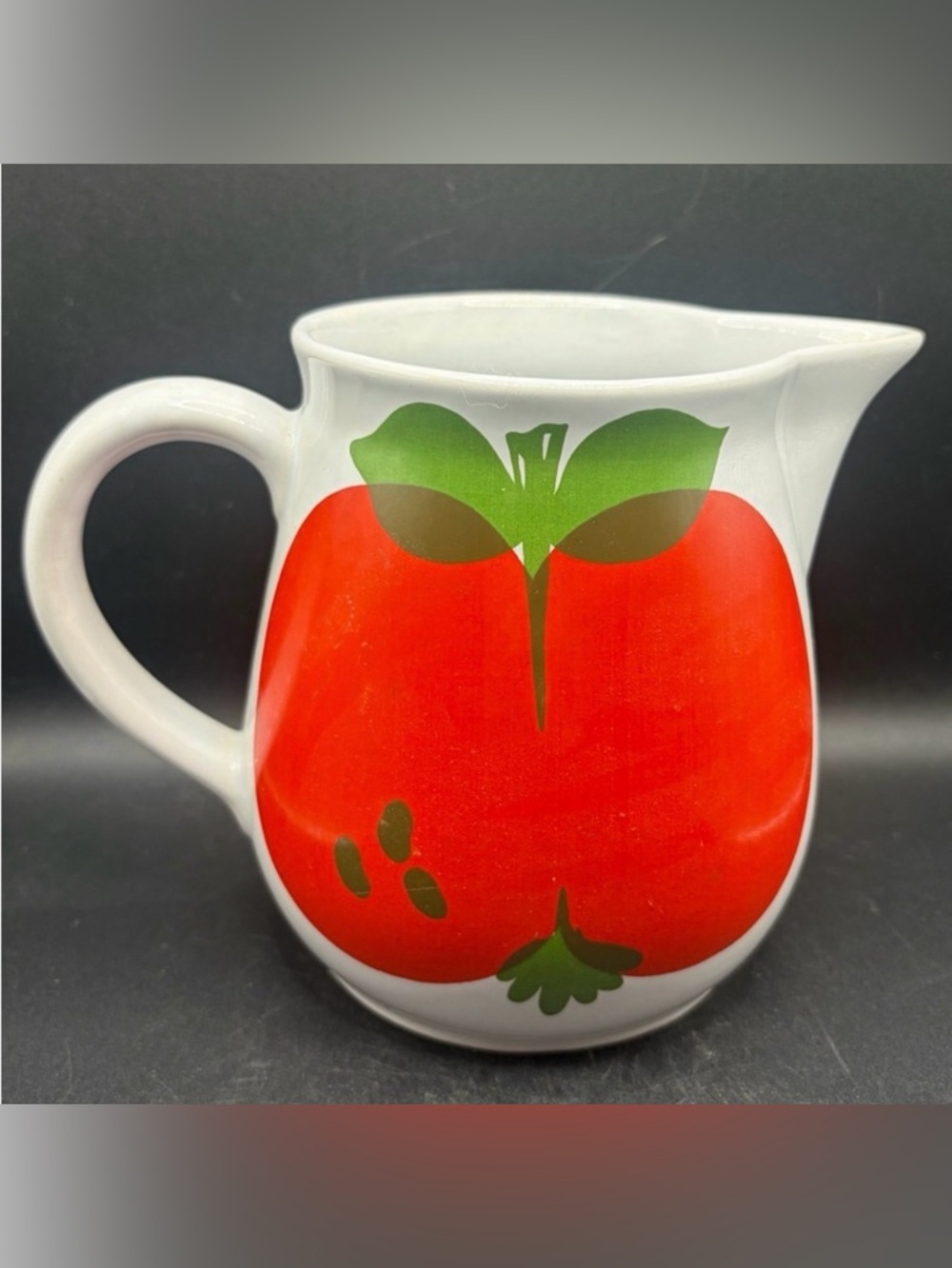 Waechtersbach West Germany Vintage Ceramic Apple Pitcher, Jug, Pourer, Kitchen